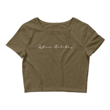 Load image into Gallery viewer, Ladies Holiday Crop T